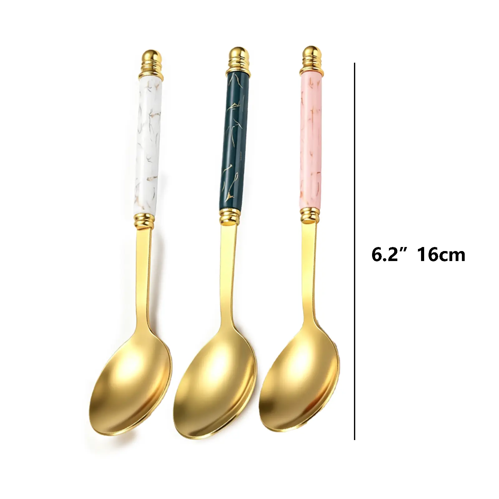 Random 1 Luxury Style Pointed Spoon (ixed Colors)