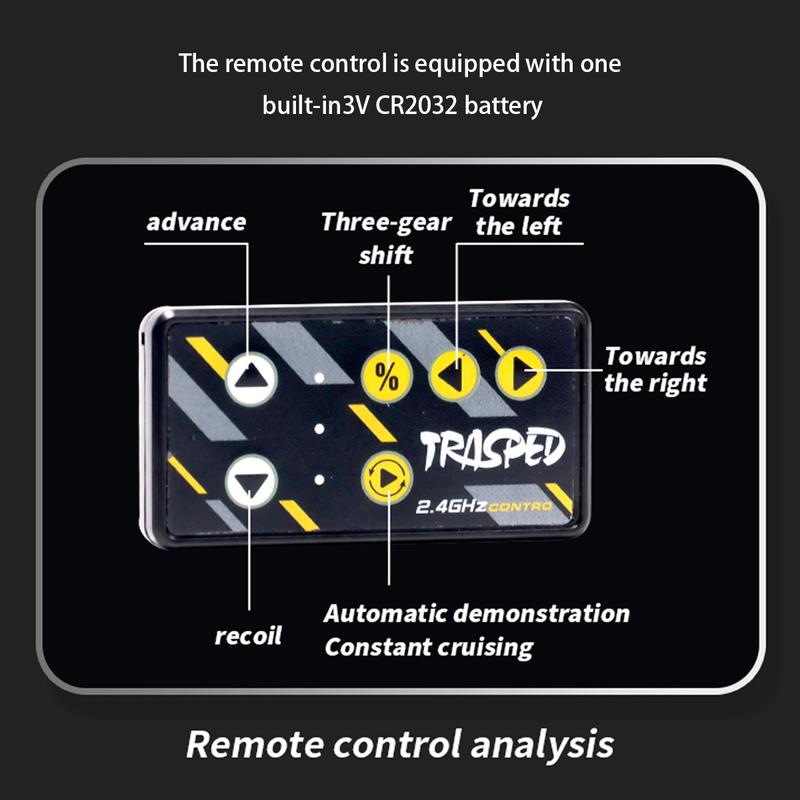 1:64 Alloy Mini RC Off-Road Vehicle, High-Speed 3-Mode Monster Truck with Constant Cruise & Buffer Chassis, 2.4G Hobby-Grade Remote Control Toy Gift for Kids