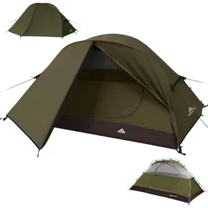 Camping Tent 2 Person, Backpacking Tent  & Windproof, Ultralight  Tent with Rain Fly for Camping, Hiking, Outdoor