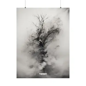 Whispers of the Ancients: The Timeless Dance of Nature in Monochrome - A MEREKI GALLERY Digital Masterpiece