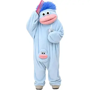 Cozy Unisex Plush Cosplay Jumpsuit, Fluffy Soft Full Body Loungewear Pajamas, Warm Comfortable One Piece Sleepwear for Sleepovers, Home Relaxation and Themed Party