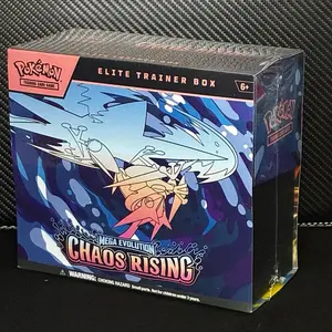 Mega Evolution Chaos Rising Official TCG Trading Card Box, Authentic English Collectible Trading Cards