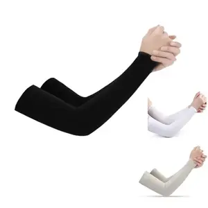 2 Pair Unisex Arm Guards Sleeve Warmers UV Sun Protection Sports Support Sleeves Hand Cover for Women Men Running Fishing Cycling