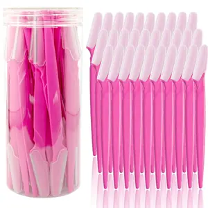 Rose Red Eyebrow Razor and Face Razor for Women and Men, Eyebrow Hair Trimmer and Shaver with Protective Cover, Portable Eyebrow Trimmer, Safe and Newbie Friendly