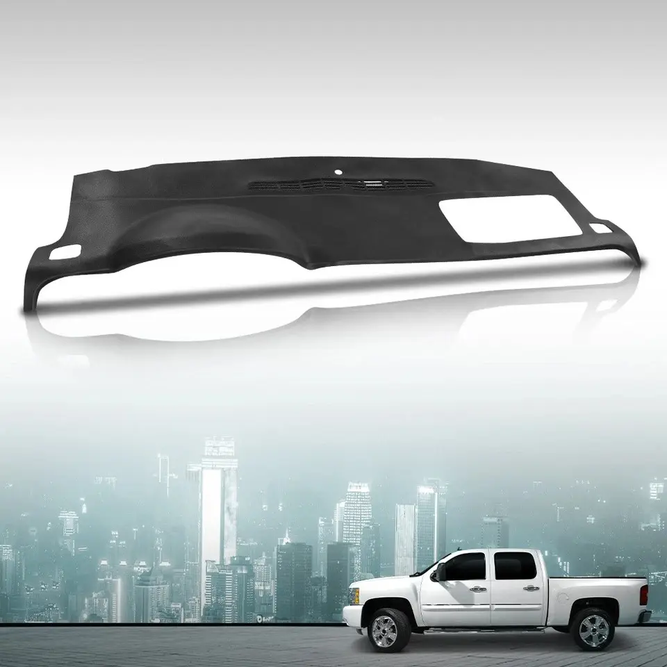 G-PLUS Motor Interior Fit For 2007-2014 Tahoe Avalanche Suburban Yukon Soft TPE Dash Cover Cap Black