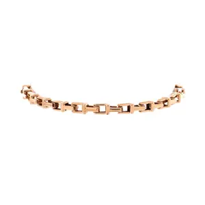 Pre-owned Tiffany & Co. T Chain Bracelet 18K Rose Gold Narrow by Rebag