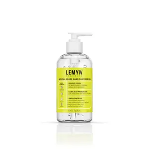 Lemyn Organics Hand Sanitizer | Green Certified & Medical Grade | 236ml - 8 Fl Oz with Pump