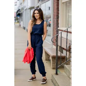 V Back Jogger Jumpsuit