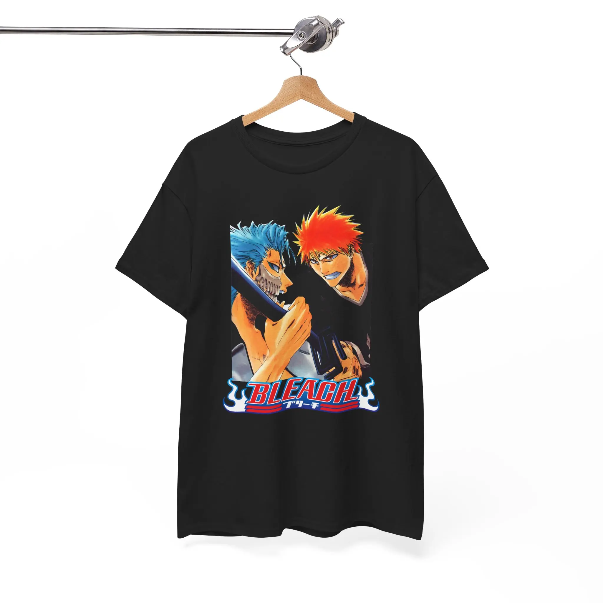 Bleach Kurosaki Ichigo and Grimmjow Graphic Anime T-Shirt