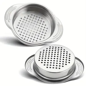 1pc Can Strainer - Tuna Strainer - Food Grade Stainless Steel, Dishwasher Safe, Food Strainer, Can Colander, Easy To Clean, Kitchen Gadgets, Kitchenware Stainless Steel