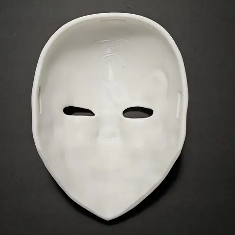 3D-Printed PLA Plastic Precise Sun Fan Costume Mask - Lightweight, One Size, Customizable Design, Cosplay Gear, Festival Party Supplies, Photo Prop for Anniversary & Business Celebrations ©2024