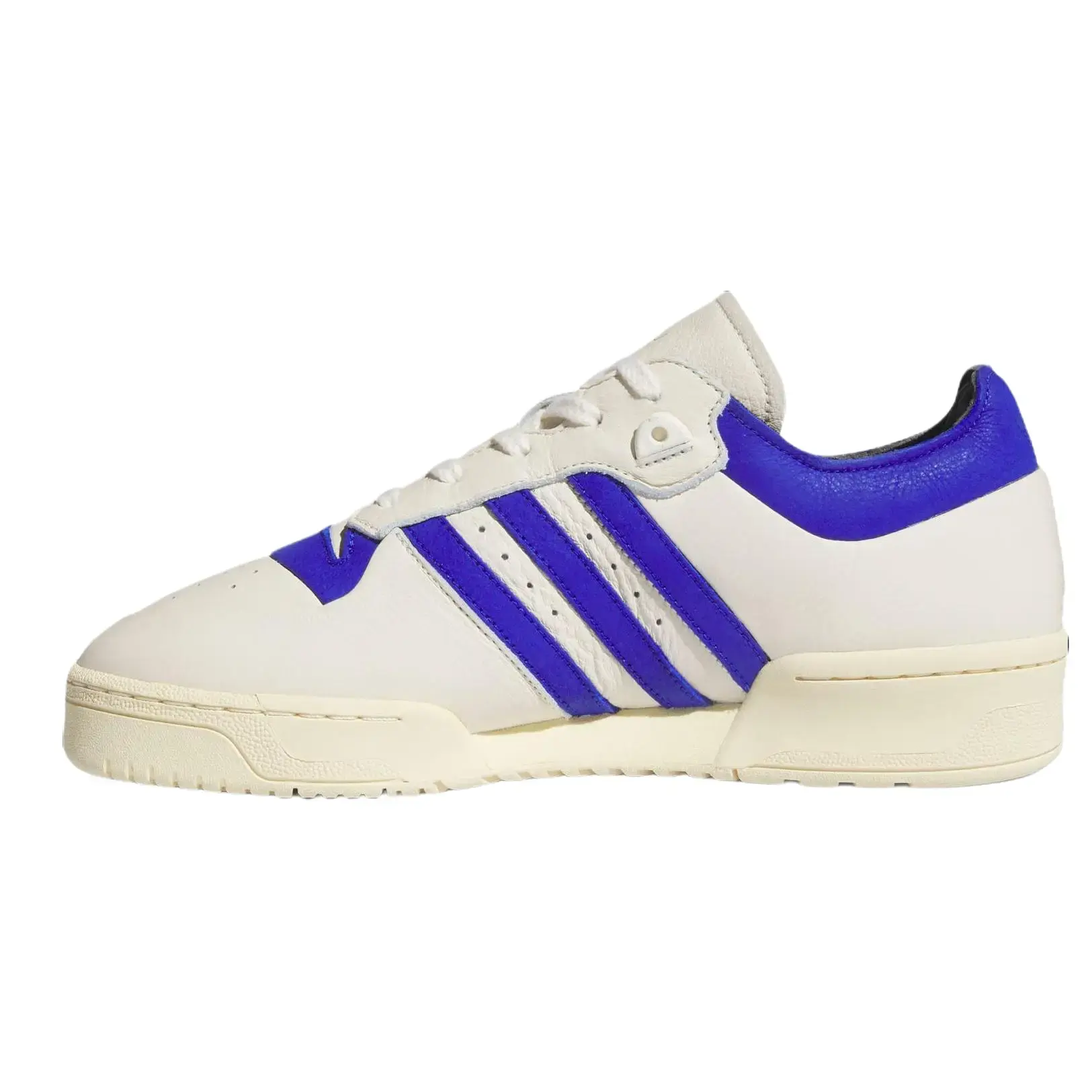 Adidas Rivalry 86 Low Men's Leather Shoe, Cream White Lucid Blue Retro Athletic Footwear with Cushioned Midsole, Casual, Rubber, Male