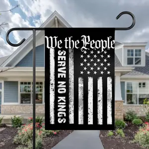 We The People Flag Serve No Kings Garden Flag Patriotic American Flag Decor Political Protest Outdoor Yard Flag