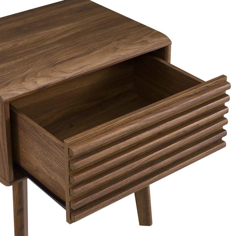 Modway Render End Table in Walnut