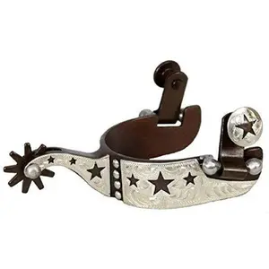 Showman Youth Size Antique Brown Star Spur