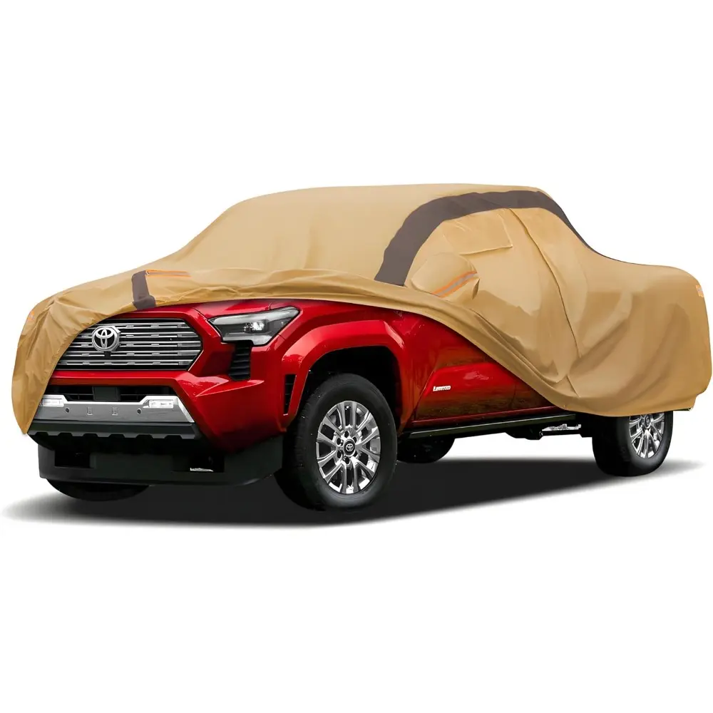 Waterproof All-Weather Car Cover for Toyota Tacoma 2005-2024, Full Exterior Paint Protection, Rain & UV Resistant Car Covers & Shelters, Outdoor Sun Shield, Paint Protection Car Covers & Shelters