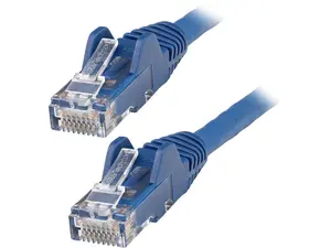 50ft (15m) LSZH CAT6 Ethernet Cable, 10 Gigabit Snagless RJ45 100W PoE Patch Cord, CAT 6 10GbE UTP Network Cable w/Strain Relief, Blue/Fluke Tested/ETL/Low Smoke Zero Halogen - Category 6, 24AWG