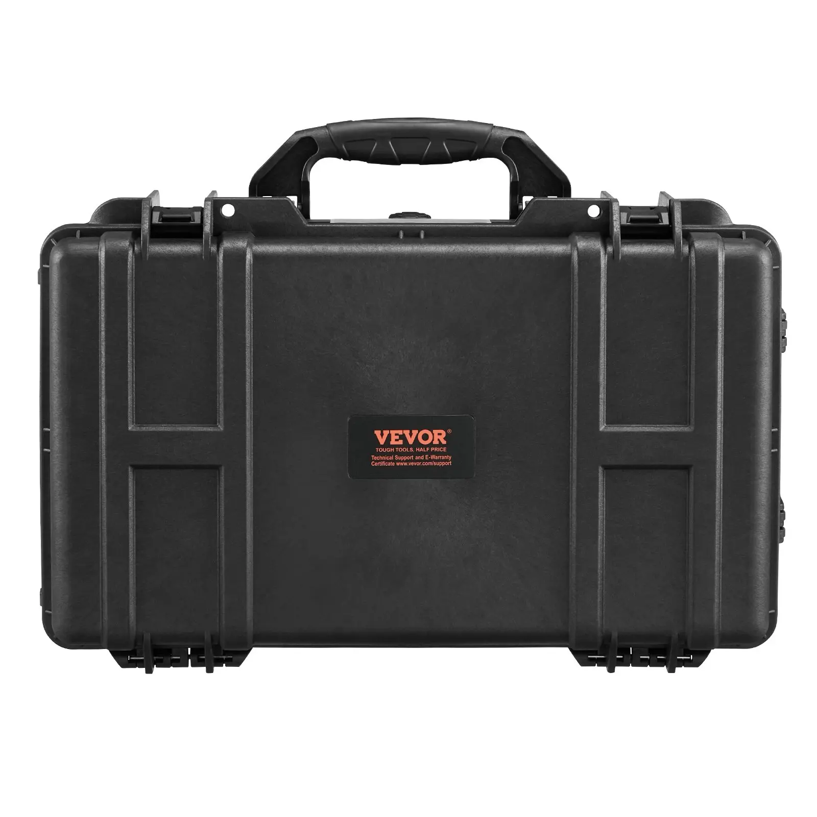 VEVOR IP67 Waterproof Polycarbonate Hard Shell Tactical Dry Box, 10.8 lbs Heavy-Duty Protective Case with Pre-Cut Foam, Automatic Pressure Equalization Valve, Trolley Handle, Wheels for Cameras & Equipment (21.65 x 13.39 x 9.45 in)