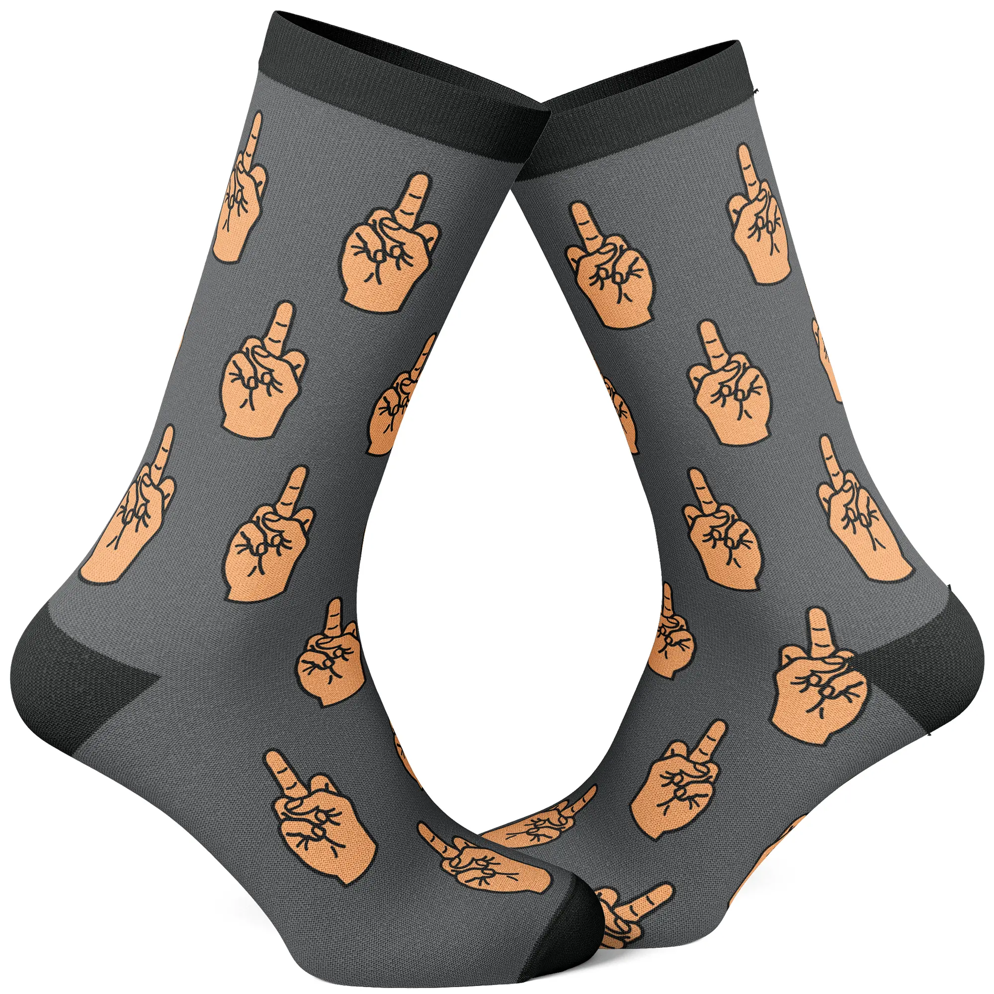 Mens Sarcastic Socks Funny Crew Footwear for Adults Funny Graphic Socks Comfortable Fitted Spandex Cotton