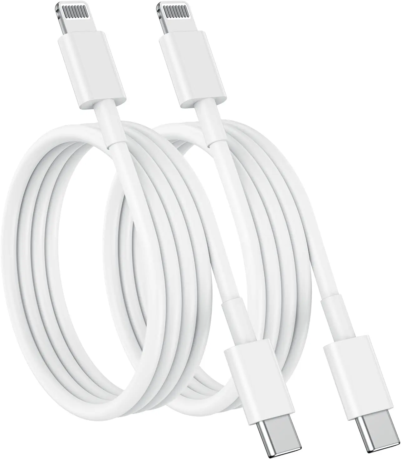 USB C to Lightning Cable (2pack 3ft),  iPhone Fast Charger 1m, Power Delivery Original Type C Charging Cord for Apple iPhone 13/12/11 Pro/11/XS MAX/XR/8/7/6s Plus,iPad (White)