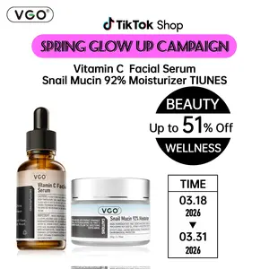 VGO Repair Duo: Vitamin C Serum & 92% Snail Gel Cream - Hydrating, Repairing, Lightweight, Daily Skincare for All Skin Types - Mucin, Gentle, Skin Care Sets