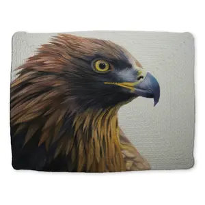360 stand Braided Polyester Rectangular Eagle Print Placemat (14x18 in) - Animal Motif Rustic Charm Western Rustic Farmhouse Decor Kitchen Tableware (Model CBPM14185HZI29), Stylish