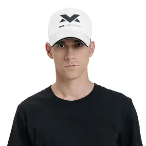 Max Verstappen Logo Sandwich Baseball Cap for Men & Women - Lightweight 100% Polyester Snapback Closure, Breathable Unisex Hat for Fishing, Camping, Sports & Christmas Gifts (White/Black)