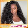 ISEE HAIR Water Wave Wear Go Half Wig Glueless Human Hair Wig Flip Over No-Part Wig Minimal Leave-Out InvisiFit Strap Drawstring Cap Invisible Hairline Seamless Blend Beginner-Friendly Quick Install Natural#TikTokShopFallDealsForYou #HalfWig #WearGoWig