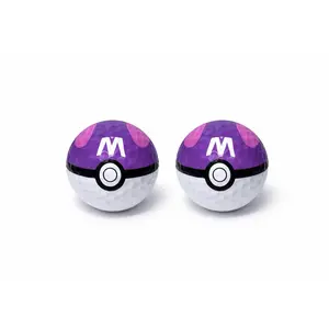 Custom Pokemon Master Ball Golf Balls Set (3) – Premium Novelty Golf Balls