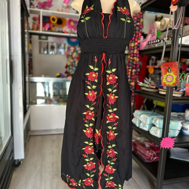Halter Amazing Tradicional Mexican Dress - TikTok Shop