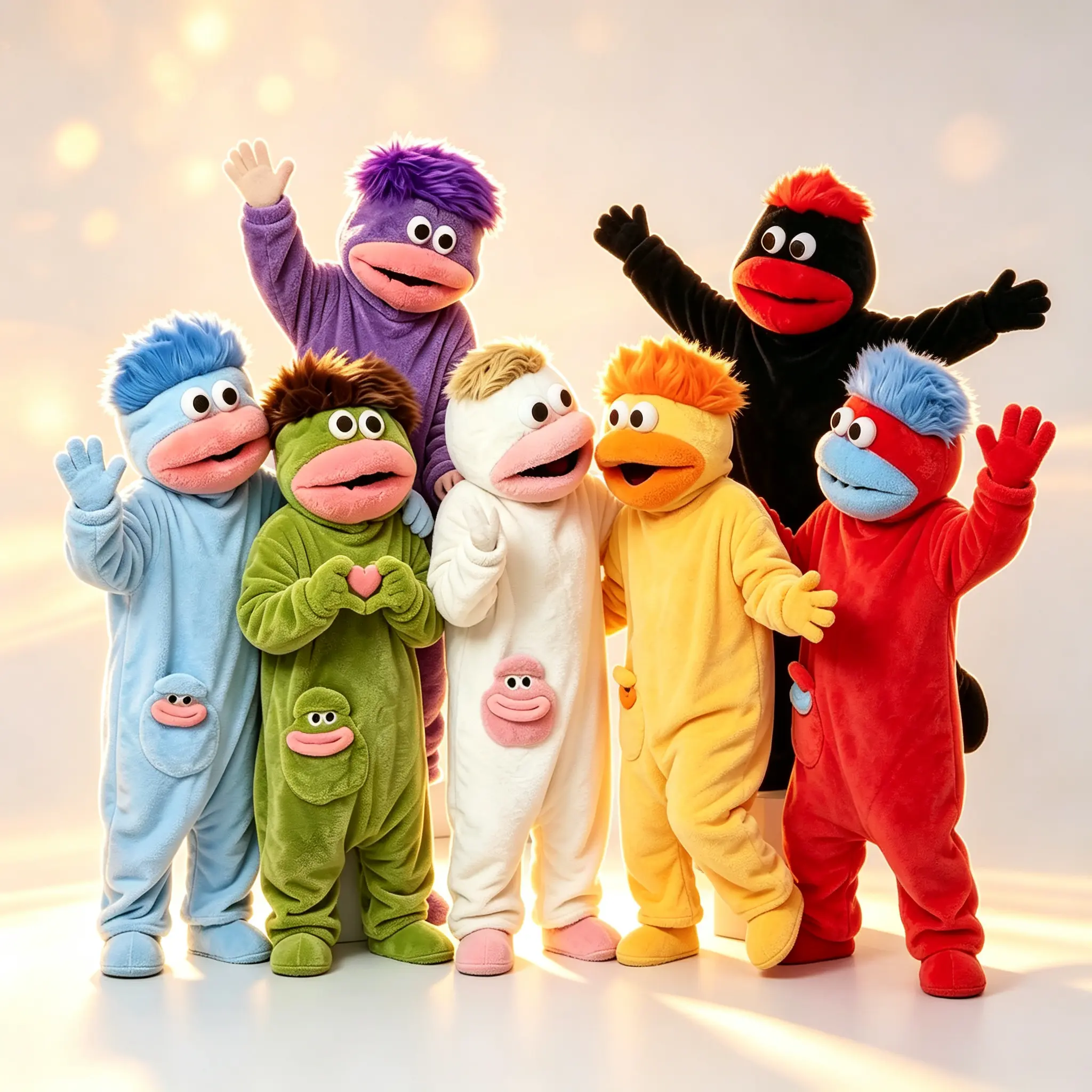 Kids' & Adult 3-Pcs Family Matching Monster Plush Onesie Set with Shoes & Comb, Soft Fuzzy Jumpsuit Loungewear, Halloween Party Costume & Birthday Gift