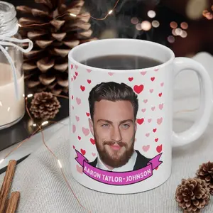 Aaron Taylor-Johnson Cute  Gift, 11oz and 15oz Coffee/Tea , Aaron Ceramic Mug, Cool Funny Aaron Taylor-Johnson#363