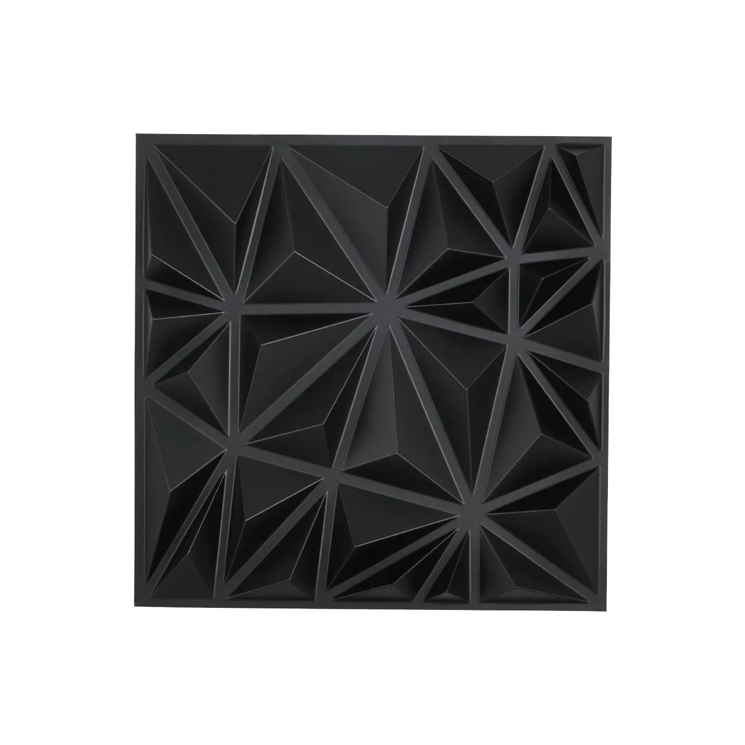 VEVOR Matte Black Decorative PVC Wall Panels with Diamond & Line Styles, 33-Pack 11.81x11.81in, 32 Sq.Ft Coverage, Durable PVC, Easy-Install DIY Design, Modern & Luxurious Home Improvement Father's Day Gift