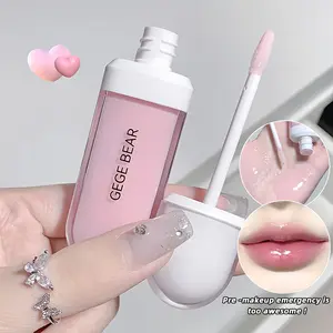 One-pack of Gogo Bear Color-changing Lip Gloss, Moisturizing Lip Oil, and Moisturizing Transparent Colorless Liquid Lipstick, Suitable for All Skin Types.