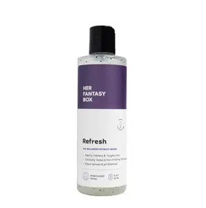 Her Fantasy Box | Refresh pH Balancing Shower Gel - Natural Feminine Hygiene Solution for Gentle Cleansing, Odor Control, and Skin Nourishment - pH-Balanced Formula for All Skin Types (8 oz)