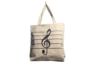 Treble Clef Symbol- G Cleft Canvas bag - Lot 121