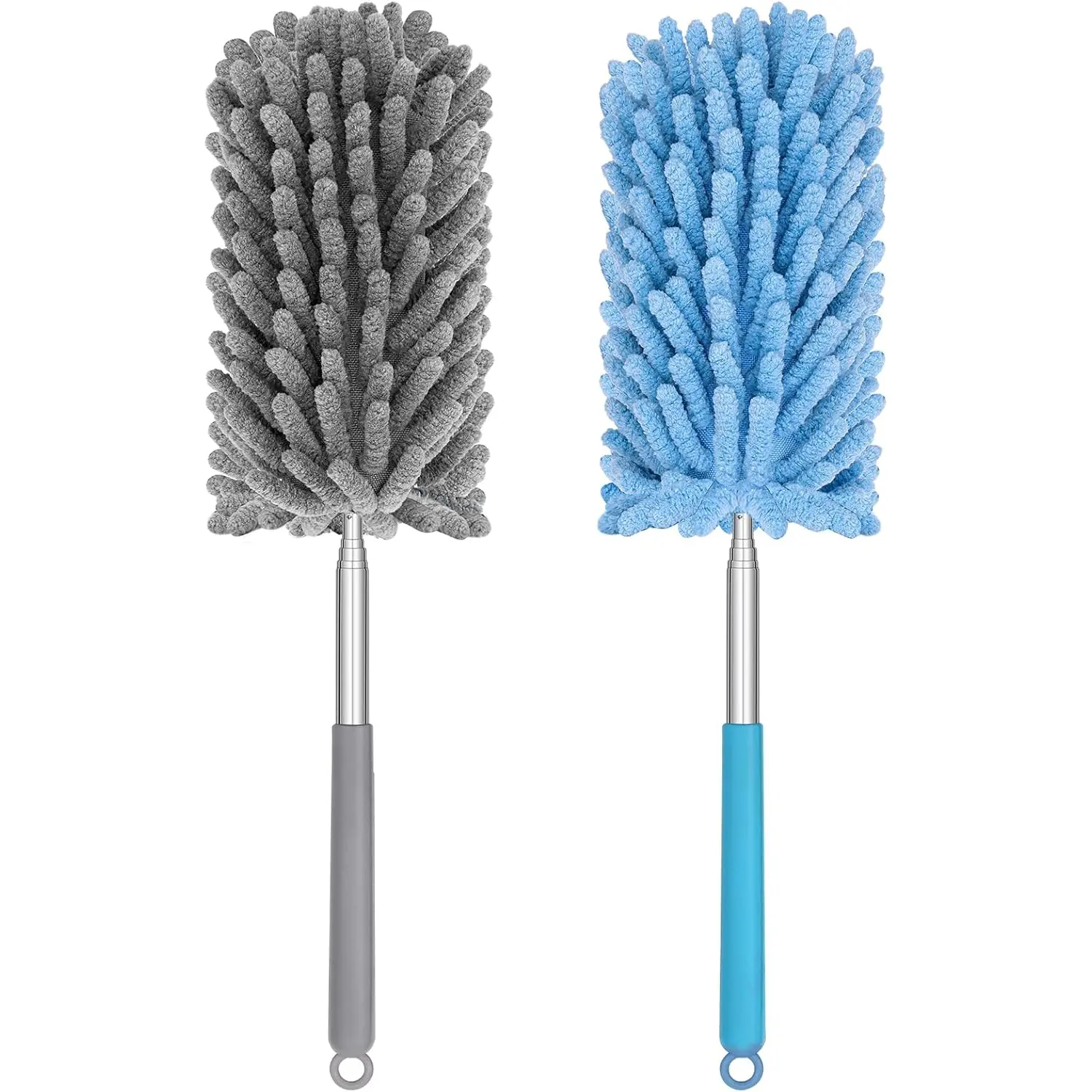 Mini Duster for Cleaning, 360° Bendable Hand Dusters with Extension Pole, Washable Small Duster for Car Interior, Office, Furniture TIMIVO