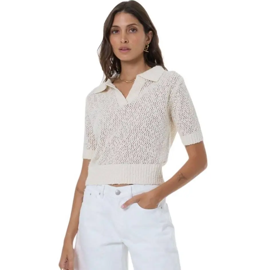 Vince Boucle Knit Polo