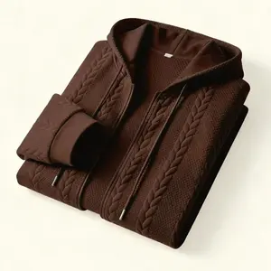 Men's Trendy Street Style Hoodie - A casual-fit hoodie with adjustable drawcord, side pockets, and made of comfortable soft fabric, perfect for daily wear. Embodying streetwear aesthetic, it's an ideal choice for autumn and winter outfits