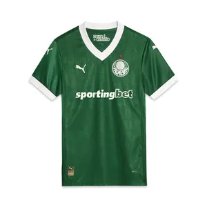 PUMA Mens Se Palmeiras Home '25 Jersey Casual - Green