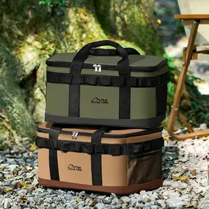 Insulated Cooler Bag, Portable Soft Cooler Tote for Outdoor Camping, Leak-Proof Thermal Lunch Bag for Picnic, Beach & Travel, Cooling Bag