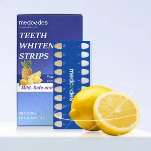 14 Pairs Pineapple Enzyme Teeth Whitening Strips | Daily Brightening Tooth Care for All Ages