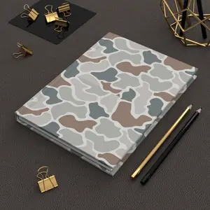 Everything Seamless Camo Notebook - Hardcover Journal Matte with Duck Camouflage Design | Hunting Season | Hunter Accessories | Camouflage Style