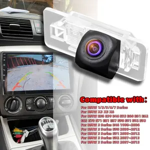Rearview Camera System for BMW Vehicles, Including Reverse Backup Camera And License Plate Light, Compatible with for bmw 1, 3, 5, 6, 7 Series, As Well As X3, X5, X6 Models from 1998 to 2013, Covering E38, E39, E46, E53, E60, E61, E62, E63, E70