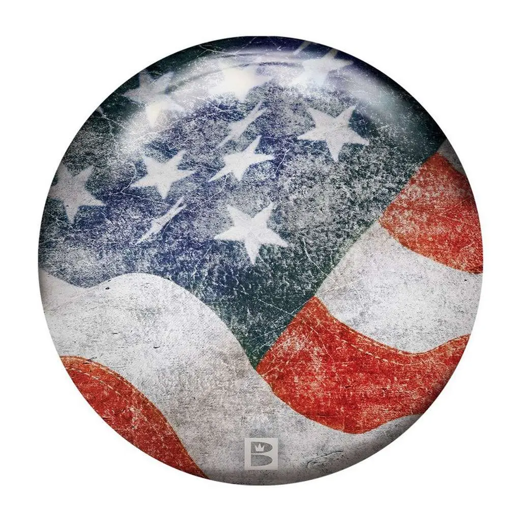 Brunswick Stars and Stripes PRE-DRILLED Viz-A-Ball Bowling Ball