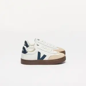 Veja White Teal Lace Slip On Sneaker