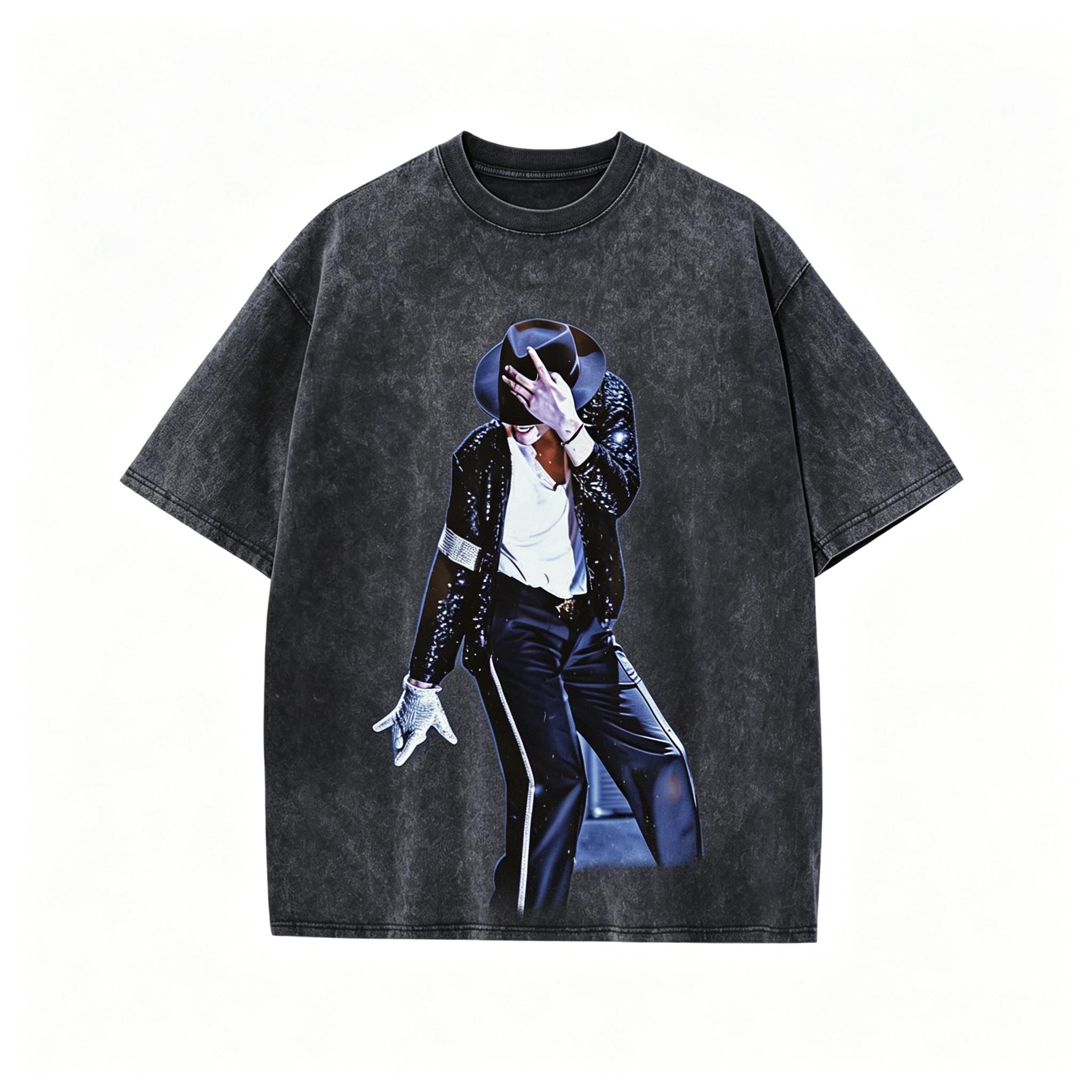 Michael Jackson Glove Graphic Tee Music MJ King of Pop T Shirt Gift for Fan Short Sleeve Mens Womens Vintage Streetwear Unisex Top funny graphic tee men’s trendy t-shirts deals humorous 90s streetwear covenant penny tees meme boyfriend good graphic