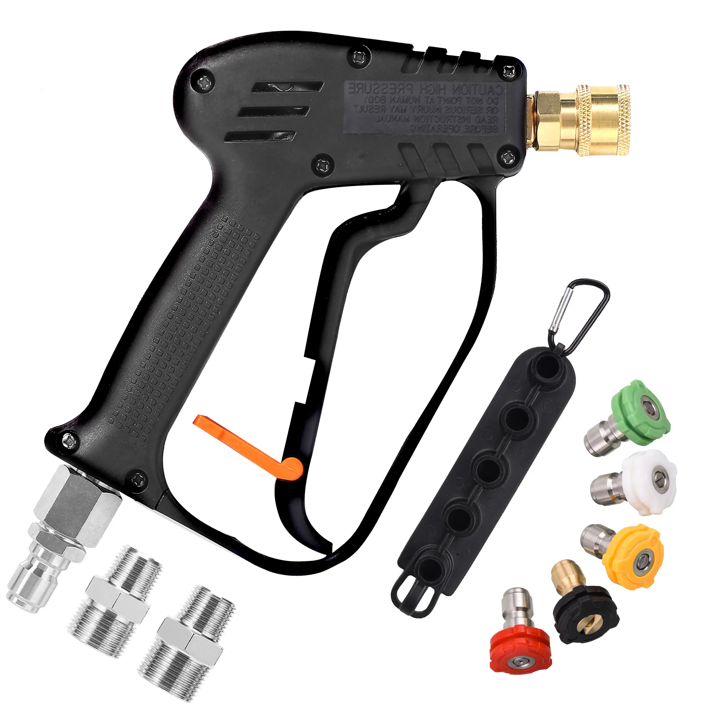 Car Wash Sprayer Lance - Short Pressure Washer Lance with Swivel, 5 Spray Nozzles, Quick Connect Plug, M22-14/15mm Fittings, Handle for Car Washing,car accessories