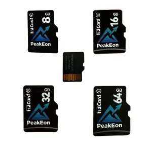 PeakEon  Premium Micro SD Card Class 10 Micro-SDXC Memory Card,High Speed Flash,TF Card for Security Camera/Smartphone/Drone/Dash Cam/Tablet/PC (8GB,16GB,32GB,64GB)