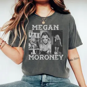 Vintage 90s Megan Moroney Face Shirt, Tour 2025 Graphic Tee, Music Fan Gifts, Menswear Womenswear Top Underwear Streetwear, Trendy Shirt